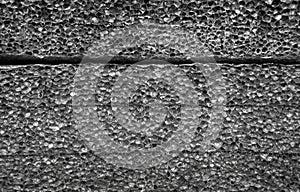 Closeup photo of closed cell polyethylene foam surface, abstract background