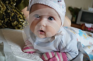 Closeup photo of a little girl.