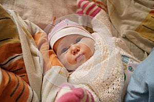 Closeup photo of a little girl.