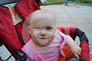 Closeup photo of a little girl.