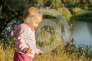 Closeup photo of a little girl.