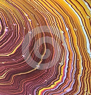 Closeup photo of a poured acrylic design.