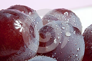 Closeup photograph of grapes