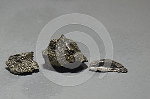 Closeup on a piece of the lanthanide element Cerium
