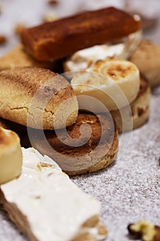 Assortment of christmas sweets typical of Spain photo