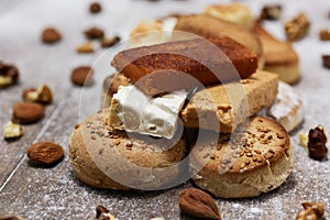 Assortment of christmas sweets typical of Spain photo