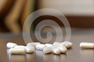 Closeup of Pills with Glutathione photo