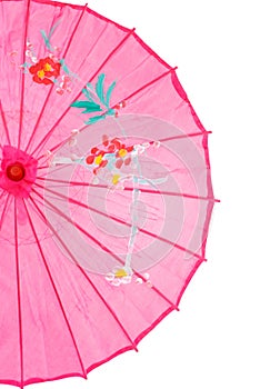 Closeup pink asian umbrella