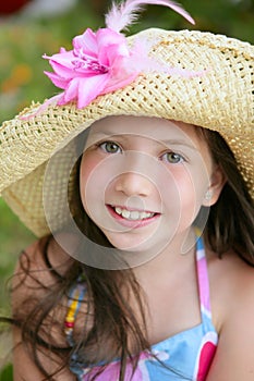 Closeup portrait of beautiful teen girl