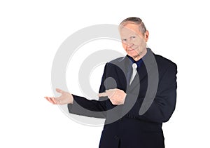 Closeup portrait of a businessman in a suit