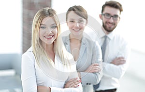 Closeup portrait of successful business team. the business concept