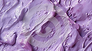 Closeup of purple ice cream texture. Abstract background and texture for design. 3D rendering