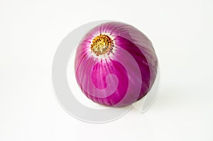 Close-up, purple, onion, white background, vegetables