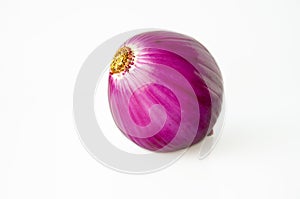 Close-up, purple, onion, white background, vegetables