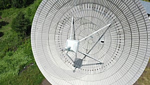 Closeup of a radar disc.