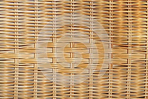 Closeup rattan wickerwork, braided
