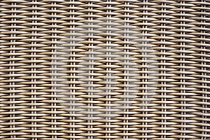 Closeup rattan wickerwork texture