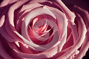 Closeup ravishing realistic detail intricate beauty of vivid red rose flower.