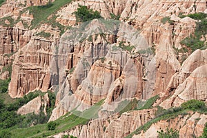 Closeup of the Red Ravine from Sebes, Romania