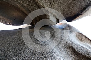 Closeup on the Remarkable rocks in the Flinders Chase National Park, over on the western side Kangaroo island.