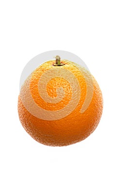 Closeup Ripe Mandarin orange isolated on white background. Healthy fruits concept