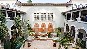 Closeup of Ritz-Carlton, St. Thomas, USVI Fountain in the Main Lobby