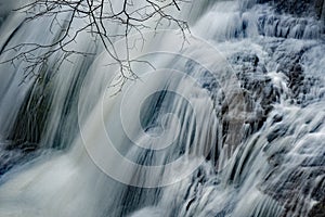 Closeup of Roaring Run Waterfall