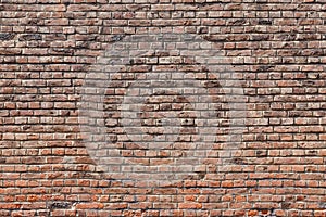 Closeup rough sandy texture of old medieval stone wall, brown natural backdrop, stone, brickwork, pattern, texture, fragment of