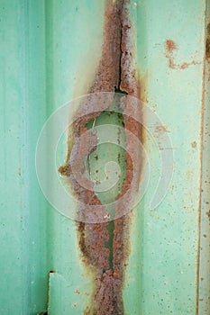 Closeup of rusty Galvanize Sheet