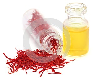 Closeup of Saffron used as food additive