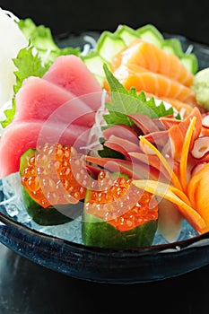 Closeup of salmon egg