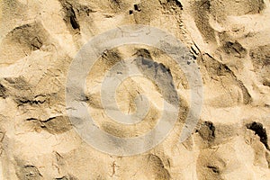 Closeup of sand on the beach