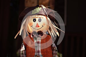 Closeup of a Scarecrow in the autumn
