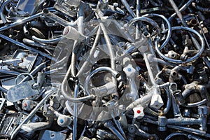 Closeup of scrap metal