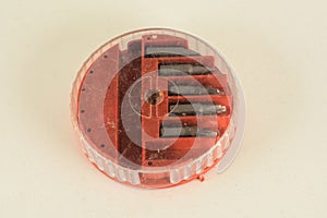 Closeup screwdriver insert bits