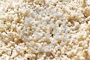 Closeup of sea salt crystals