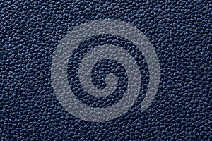 Closeup of seamless blue leather texture