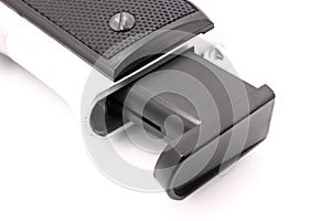 Closeup of Semi Auto handgun