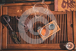 Closeup set of China tea