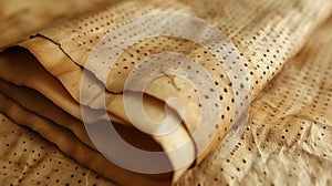 Closeup of a sheet of paper with faded Braille letters capturing the page of time and the persistence of written words