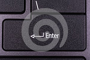 Closeup of shift key on a computer keyboard