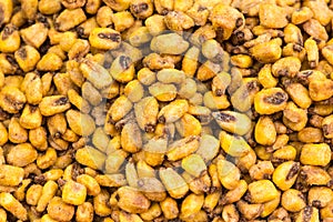 Closeup shoot of the fried corn