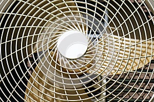 Closeup shot of an aircon fan photo