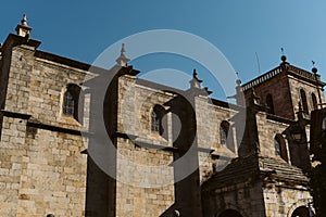 Closeup shot of a castle of Torre de Moncorvo photo
