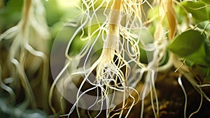 Closeup shot of a cosmeceutical plants aerial