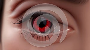 Closeup Shot Eye disorders, Eye Flu, AI Generative