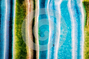 Closeup shot of glazed ceramics texture