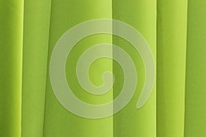 Closeup shot of a green curtain