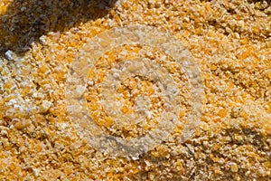 Closeup shot of a heap of cornflour