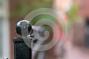 Closeup shot of a pillar